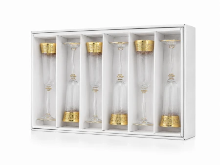 Kieliszki do szampana 190ml Palace w pudełku prezentowym