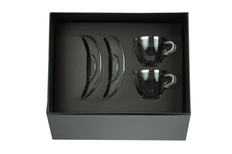 Faro Platinum-FPP-2 szt filiżanki do espresso ze spodkiem